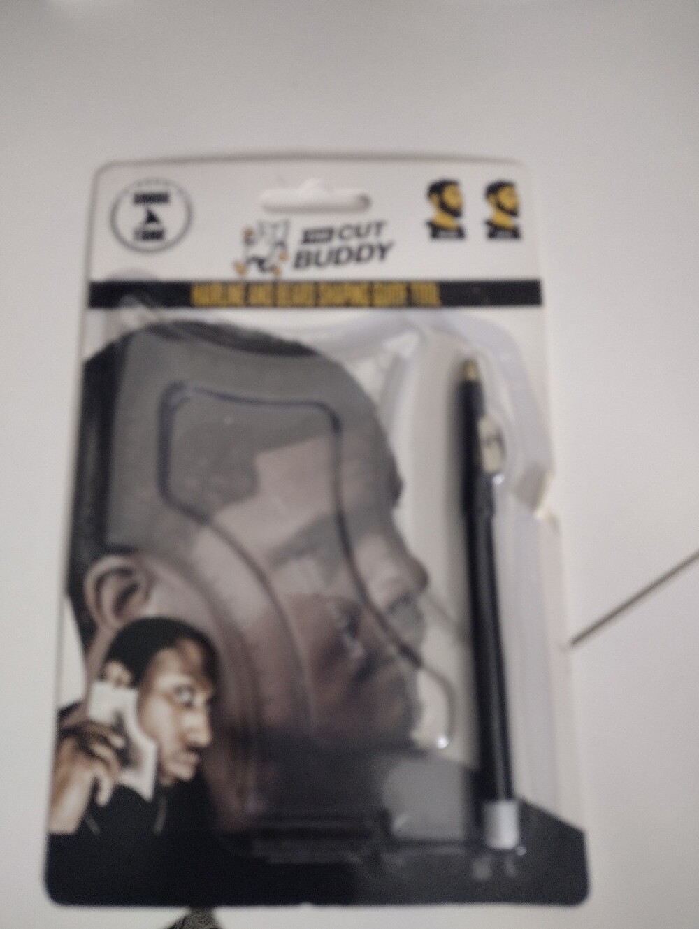 The Cut Buddy Hairline And Beard Guide Tool with Black Stylus -